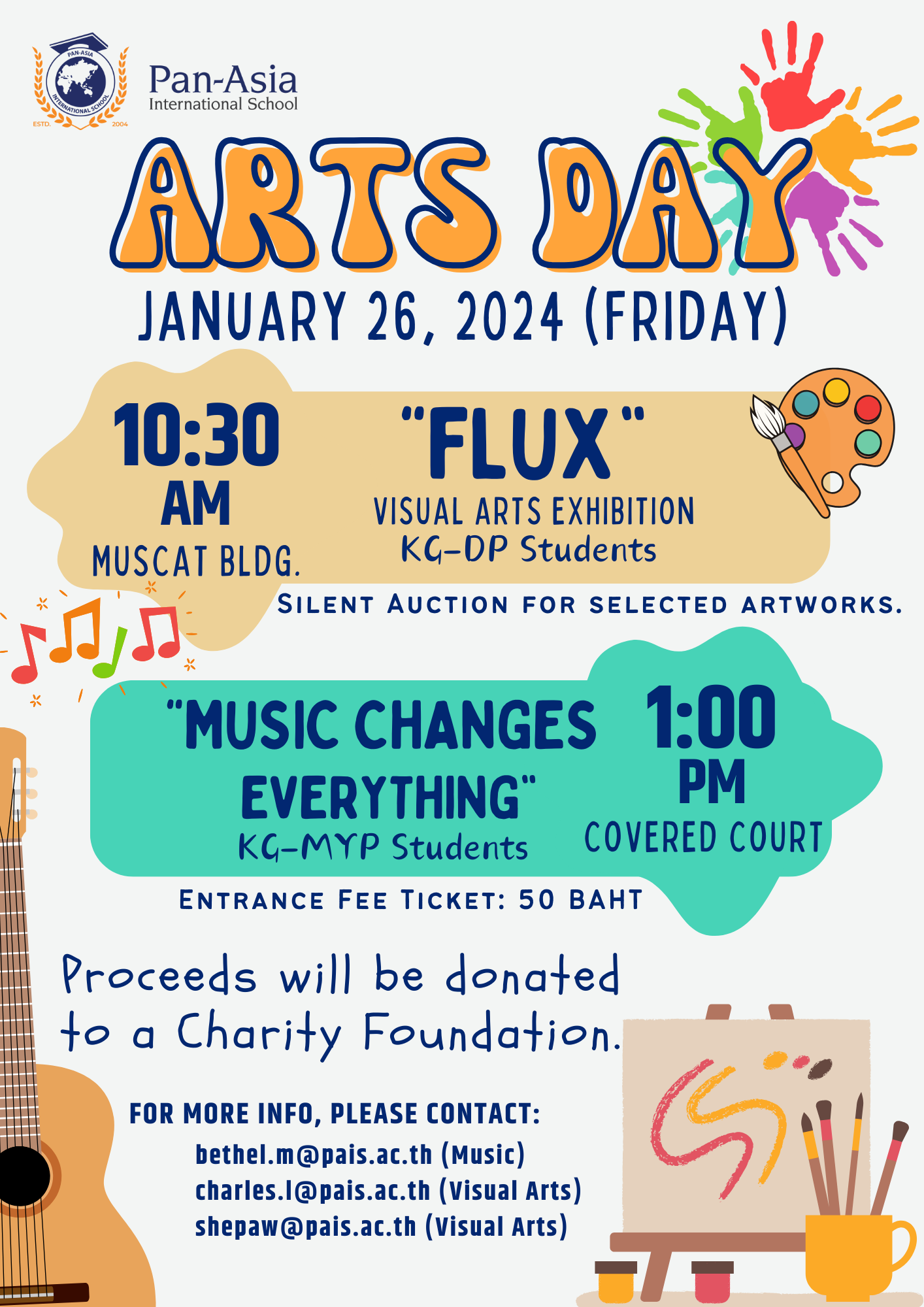 Join PAIS Arts Day on January 26, 2024 - Pan-Asia International School